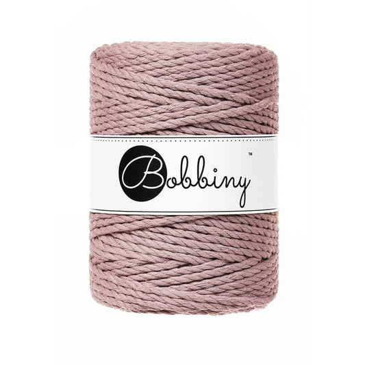Mauve 3mm & 5mm 3PLY, Bobbiny Macramé Cord