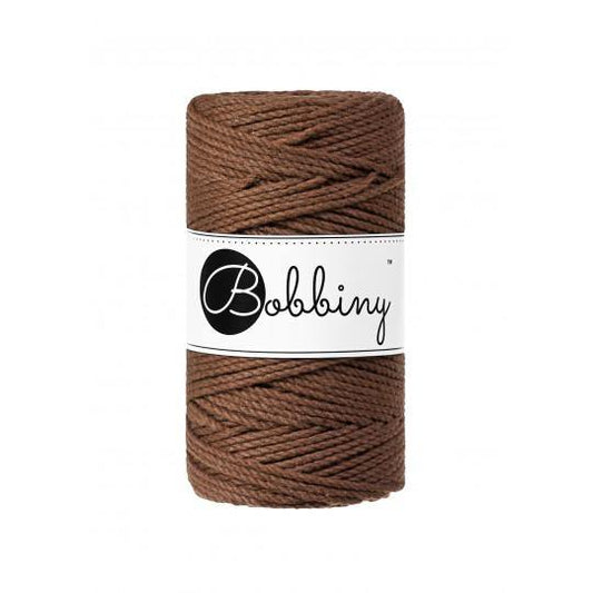 Mocha 3PLY 3mm, 100m Bobbiny Macramé Cord - The Thread Shop