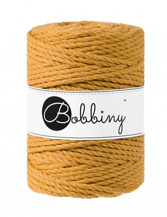 Mustard 3mm & 5mm 3PLY, Bobbiny Macramé Cord