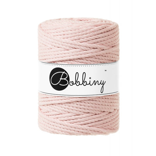 Pastel Pink 3mm & 5mm 3PLY, Bobbiny Macramé Cord
