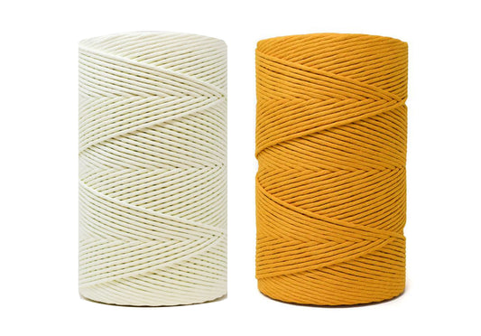 Pastel Yellow & Mustard - 4mm, Thread Shop Macramé Cord