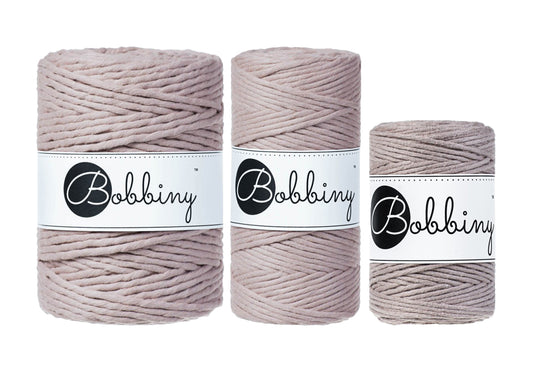 Pearl - 1.5mm, 3mm & 5mm, Bobbiny Macrame Cord