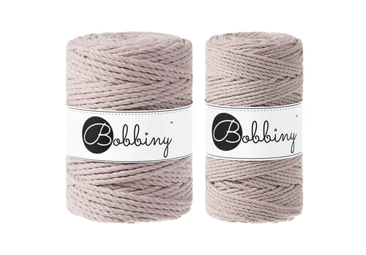 Pearl 3mm & 5mm 3PLY, Bobbiny Macramé Cord