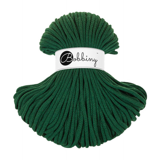 Pine Green - 3mm, 5mm & 9mm, Bobbiny Braided Cord