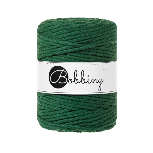 Pine Green 3mm & 5mm 3PLY, Bobbiny Macramé Cord