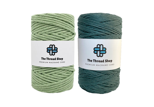 Pistachio & Pine - 4mm, Thread Shop Macramé Cord