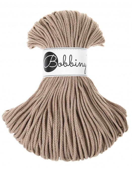 Sand - 3mm, 5mm & 9mm, Bobbiny Braided Cord