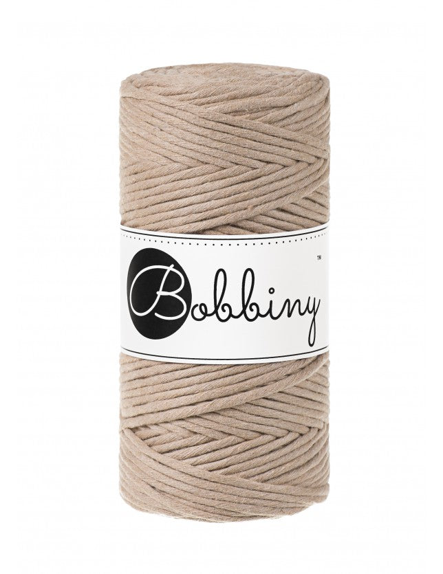 Sand - 1.5mm, 3mm & 5mm, Bobbiny Macrame Cord