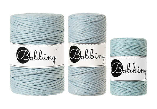 Silvery Misty - 1.5mm, 3mm & 5mm, Bobbiny Macrame Cord