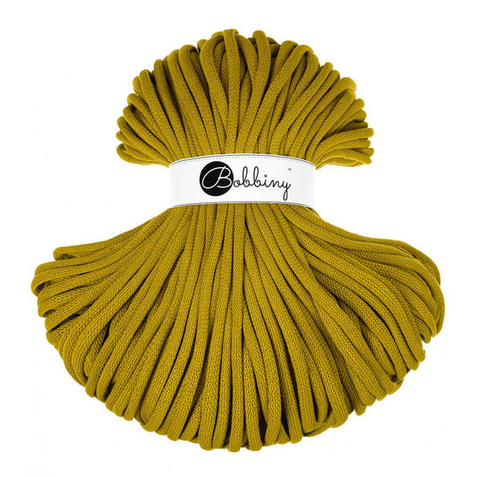 Spicy Yellow - 3mm, 5mm & 9mm, Bobbiny Braided Cord