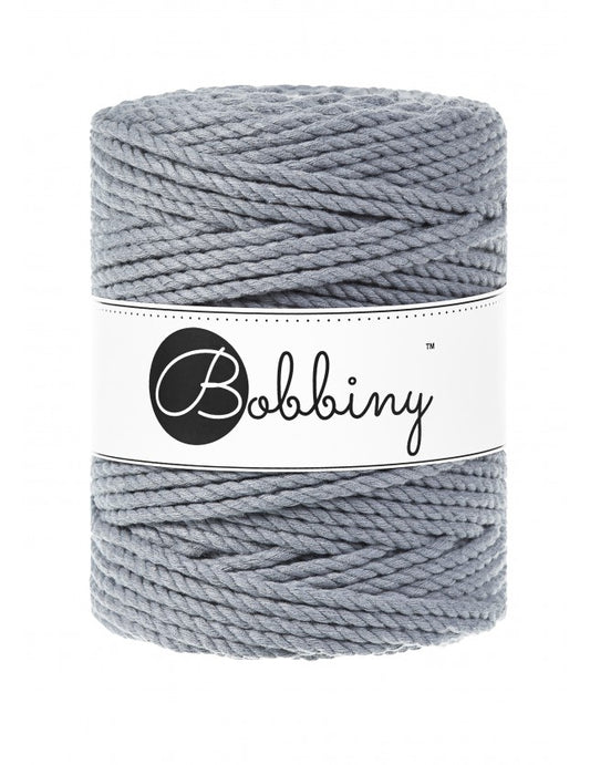 Steel 3mm & 5mm 3PLY, Bobbiny Macramé Cord