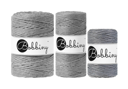 Steel - 1.5mm, 3mm & 5mm, Bobbiny Macrame Cord