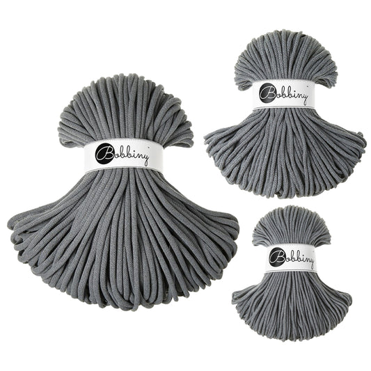 Steel - 3mm, 5mm & 9mm, Bobbiny Braided Cord