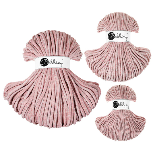 Strawberry - 3mm, 5mm & 9mm, Bobbiny Braided Cord