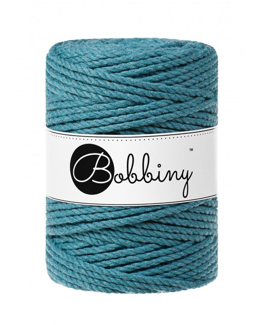Teal 3mm & 5mm 3PLY, Bobbiny Macramé Cord