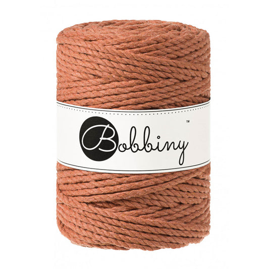 Terracotta 3mm & 5mm 3PLY, Bobbiny Macramé Cord