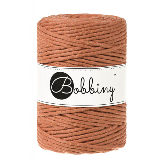 Terracotta - 1.5mm, 3mm & 5mm, Bobbiny Macrame Cord