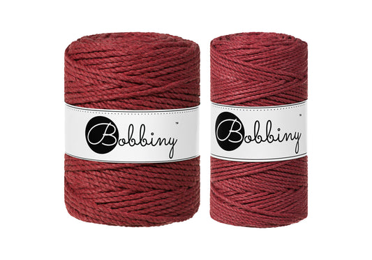 Wild Rose 3mm & 5mm 3PLY, Bobbiny Macramé Cord