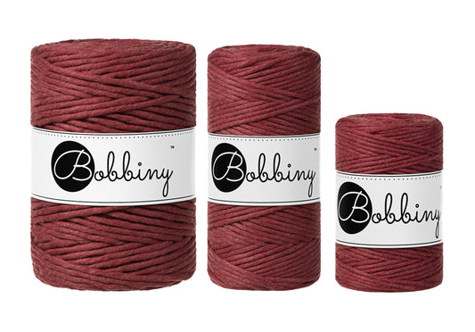 Wild Rose - 1.5mm, 3mm & 5mm, Bobbiny Macrame Cord